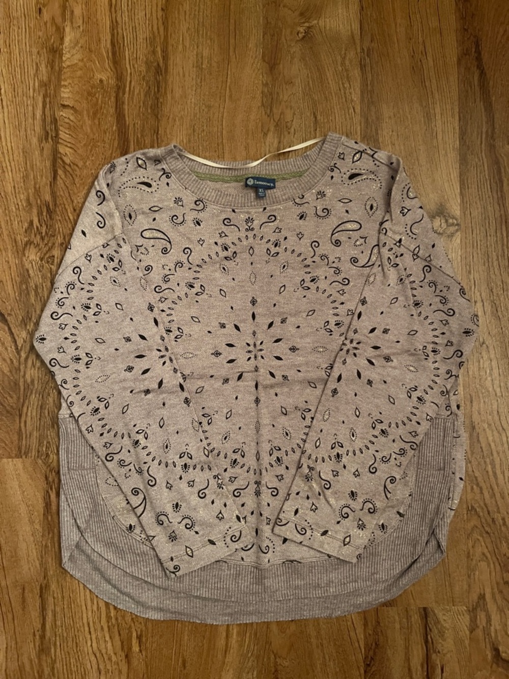 NWOT Democracy Bandana Printed Knit Top